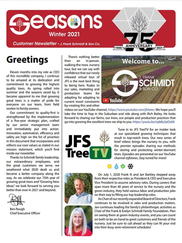 Nesletter Current Issue - Winter 2021